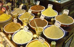 The Egyptian market in Istanbul thick with the heady aroma of almost any spice you can imagine