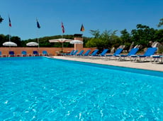 Relaxing by the pool in our magnifacent hotel on the Cote d'Azur