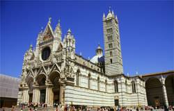The magnificent gothic cathedral of Sienna