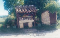 Lavender honey and essential oil stall in the Haute Provence