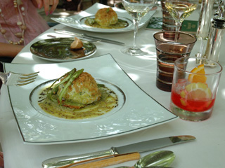 Fine dining with our small group in one of our favorite restaurant in France